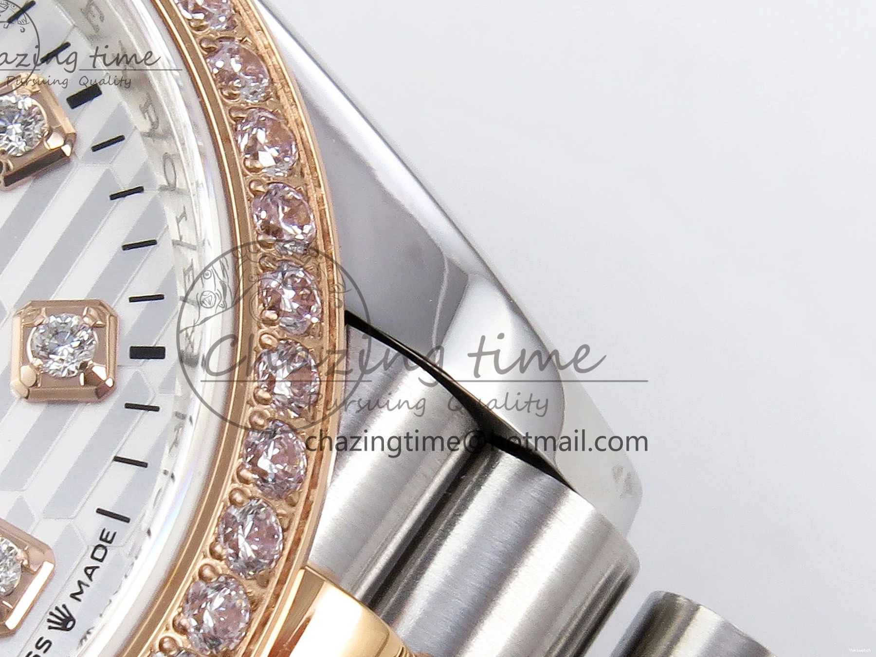 Bracelet Silver 36 Dial Best SS Edition VSF Steel 1:1 904L on 126281rbr Jubilee Textured DateJust VS3235 0216